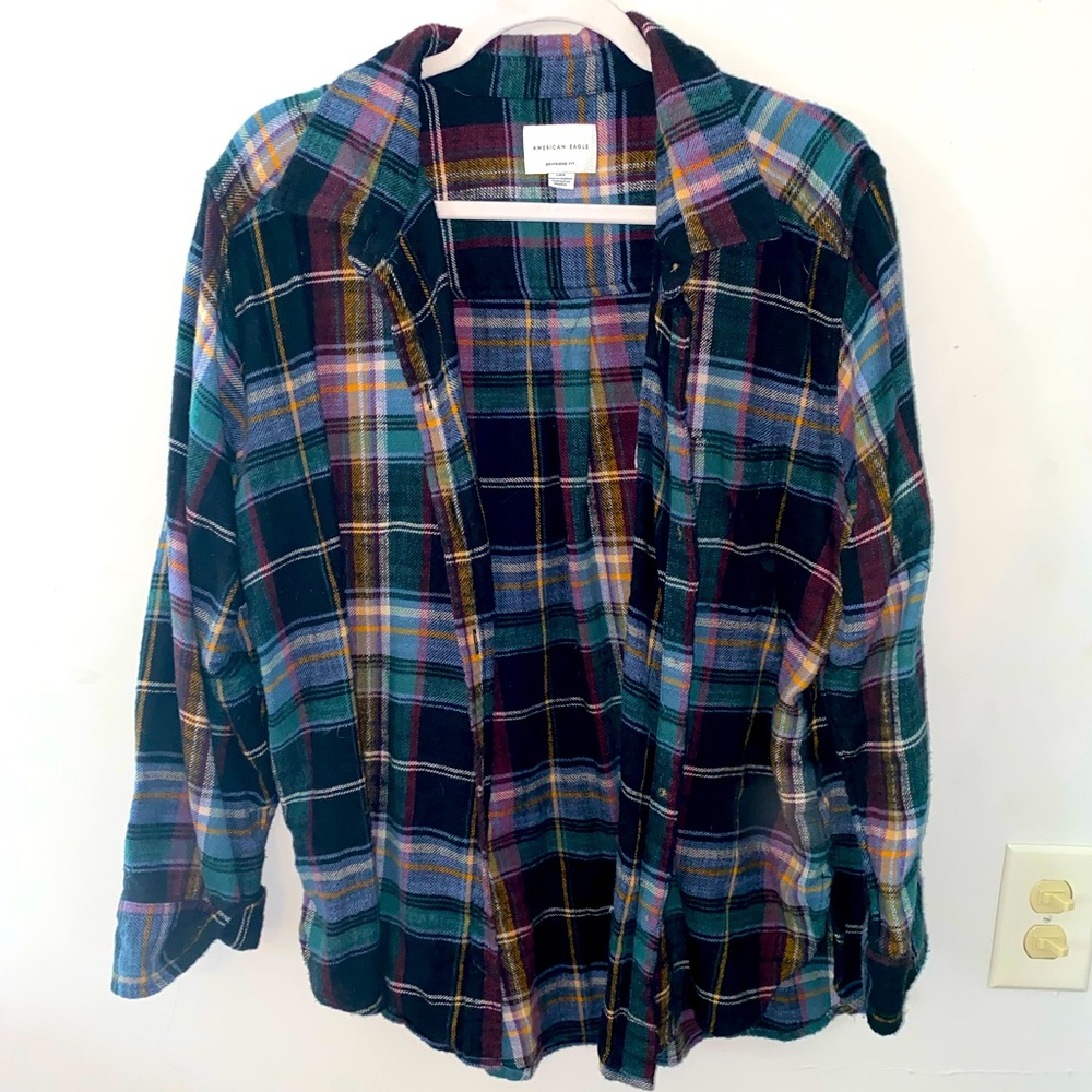 American Eagle L flannel shirt